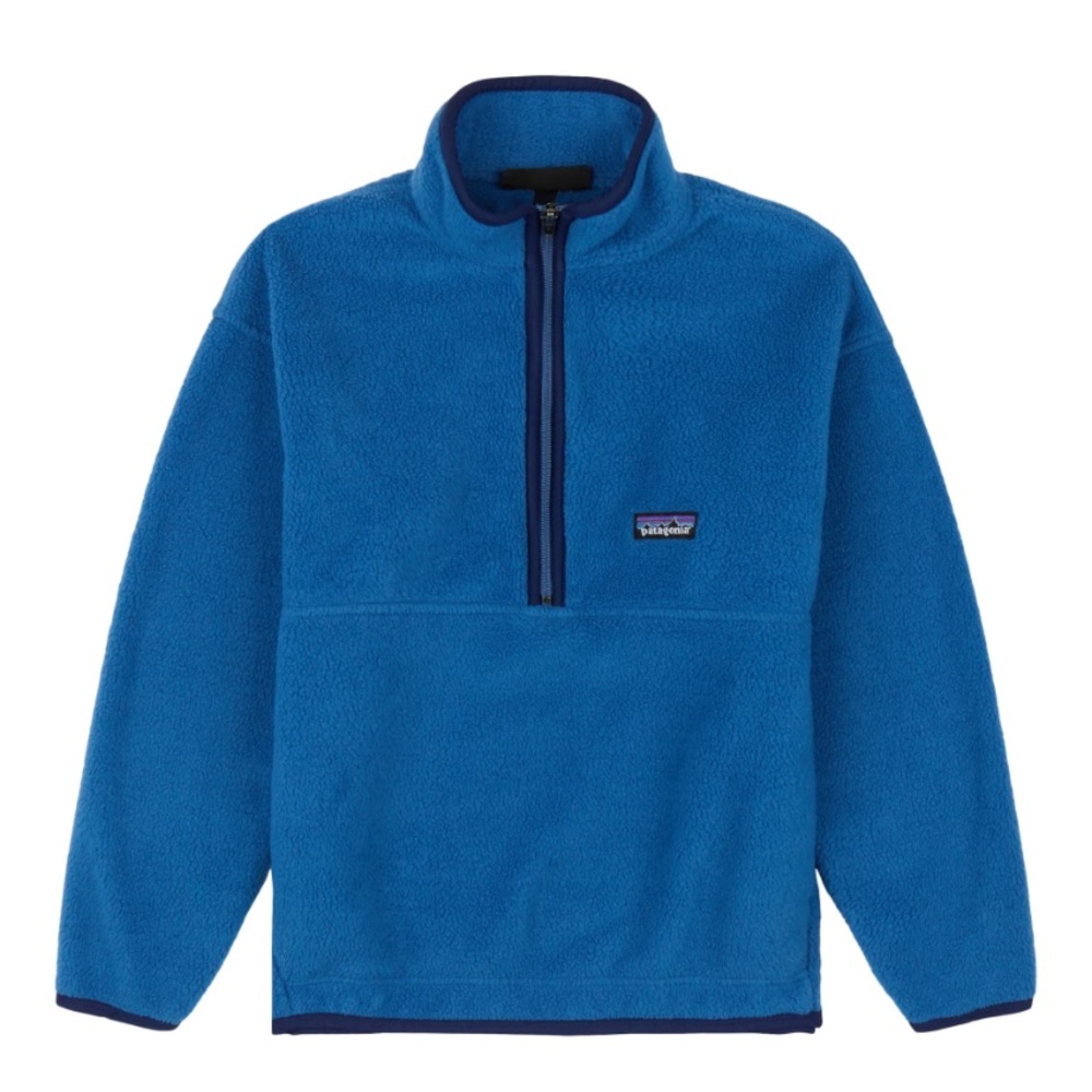 Patagonia Kids' Synchilla® Marsupial Ocean Blue size 12-Large 100% polyester